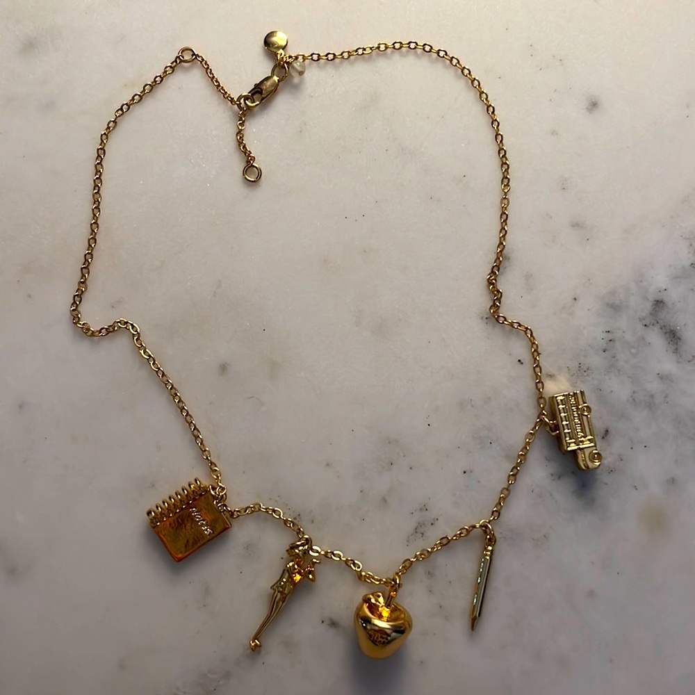 J. Crew Vintage School Charm Necklace